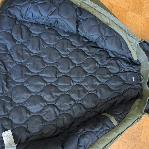 Vans Men's Henrique Parka Jacket in Khaki - Picture 2 of 7